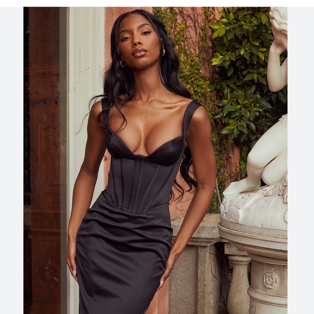 House of CB Fiorella Satin Dress